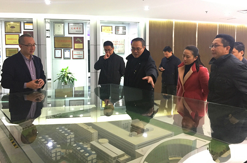 吴主席一行了解和关切6686体育网页登录公司园区建设