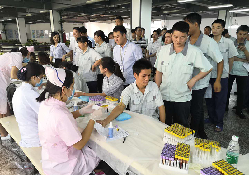 6686体育网页登录公司开展2018年员工大型体检活动