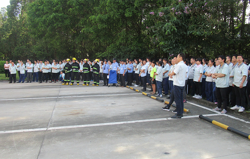 提高全员消防素质、全力保障安全生产—6686体育网页登录公司坂田工厂开展消防演练活动