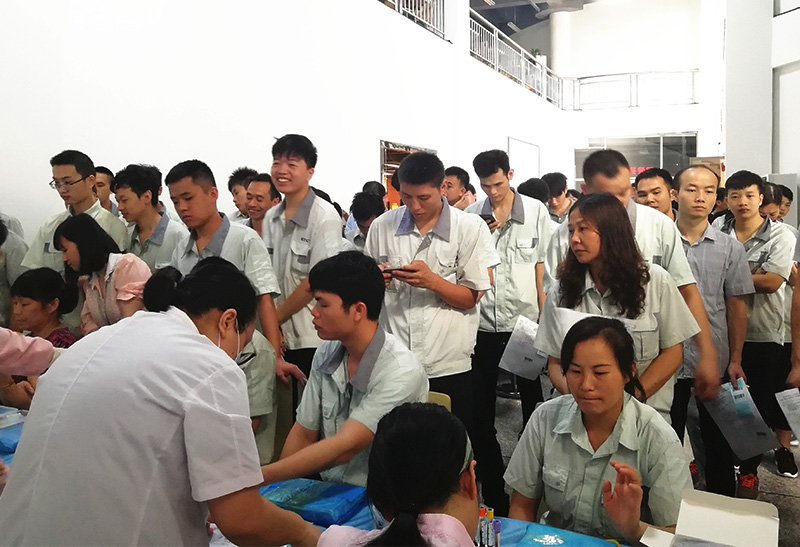 6686体育网页登录公司开展2019年员工大型体检活动